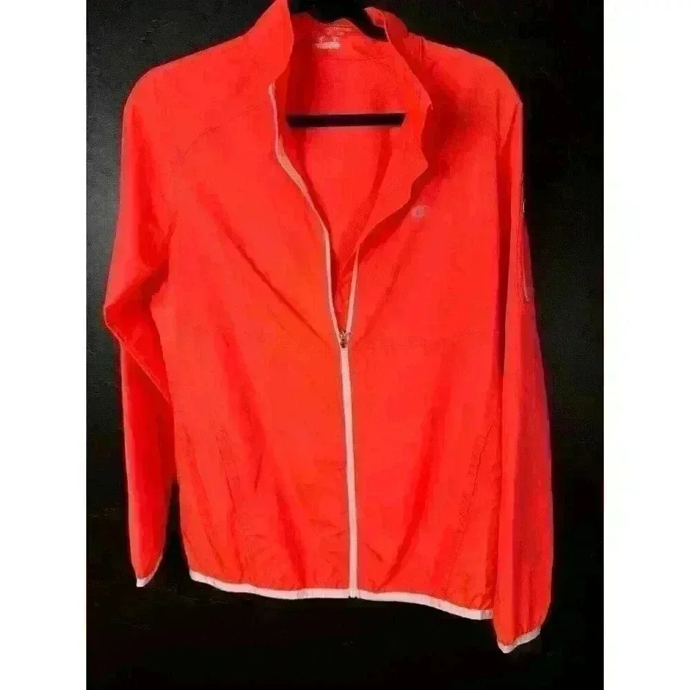 Champion Elite Jacket Lightweight Light Women Size Small Coral Pink